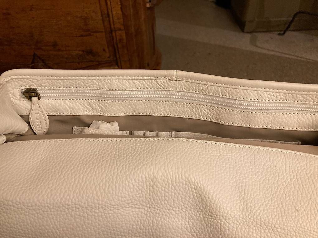 Valigie & Borse: Ledermappe in weiss – Usato da Basel venduto da luggi007 2