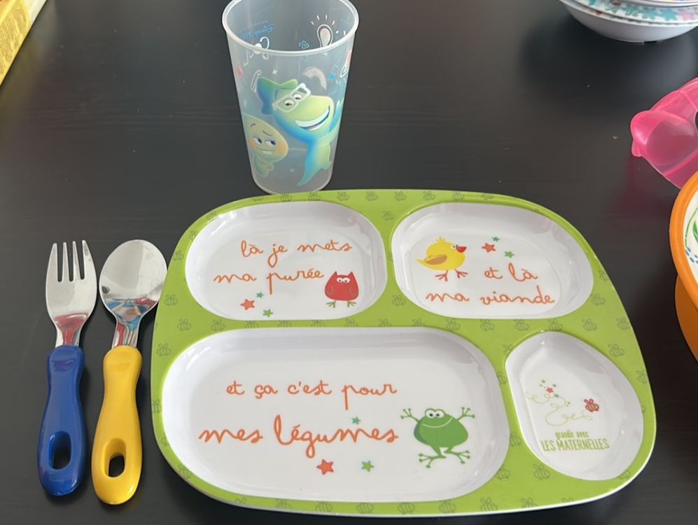 Assiette Enfant Maya L'abeille - Sans Incision - Diamètre 19 Cm - Multicolore - 9