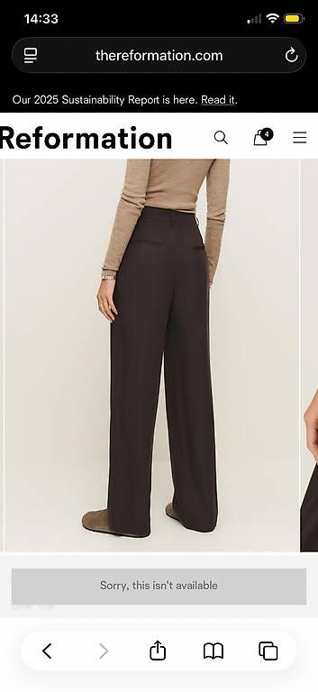 Pantaloni: Braune Stoffhose "Mason", Gr. 8 / M – Nuovo e nell'imballaggio originale da St. Gallen venduto da joa_ls9v 2