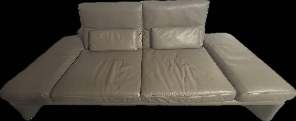 Divani: 2er Sofa Leder mit Fussbank – Usato da Zürich venduto da funkymed 1