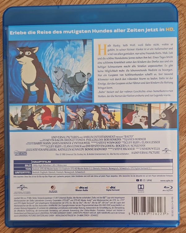 BALTO EIN HUND MIT HERZ BLU-RAY | Kaufen auf Ricardo