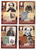 Briefmarken "Charles Dickens". Gibraltar.