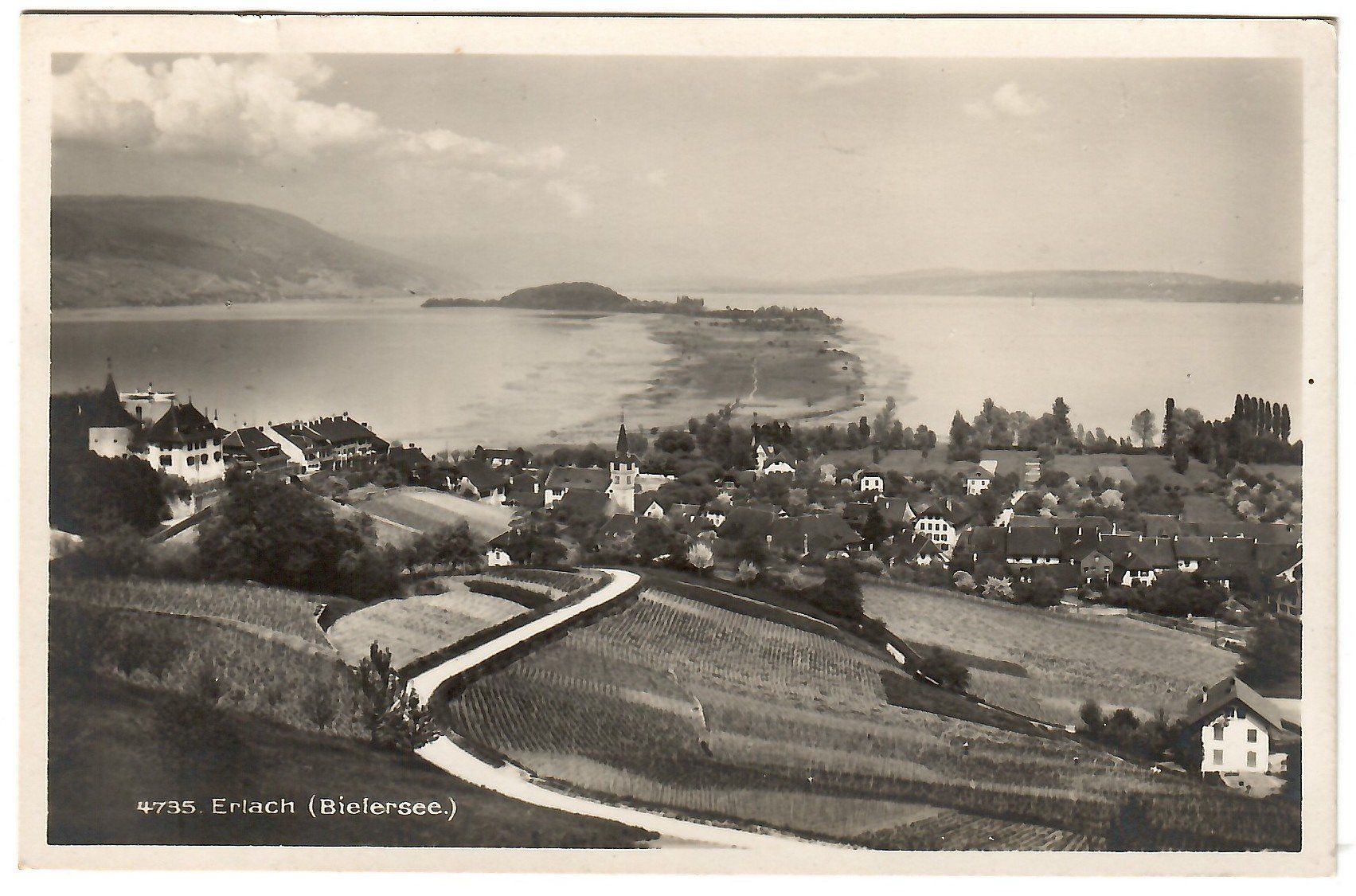 Ansichtskarten: Ansichtskarte  Erlach   (Bielersee) – Gebraucht aus Kerns von etma3