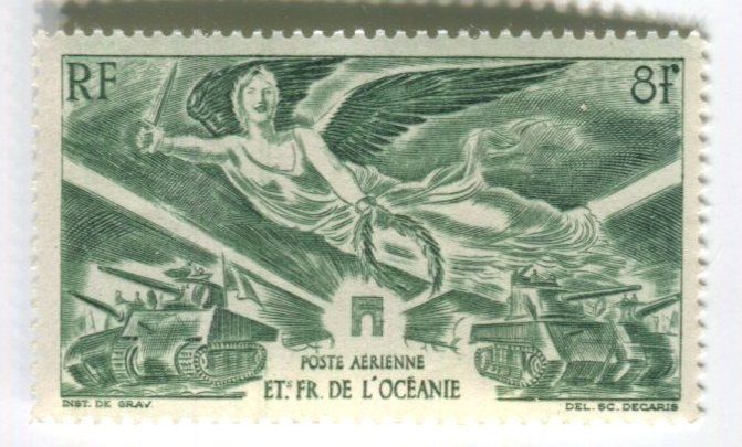 Alle Briefmarken: Briefmarke "Flugpost". Französisch-Polynesien – Gebraucht aus Basel von Butsch5