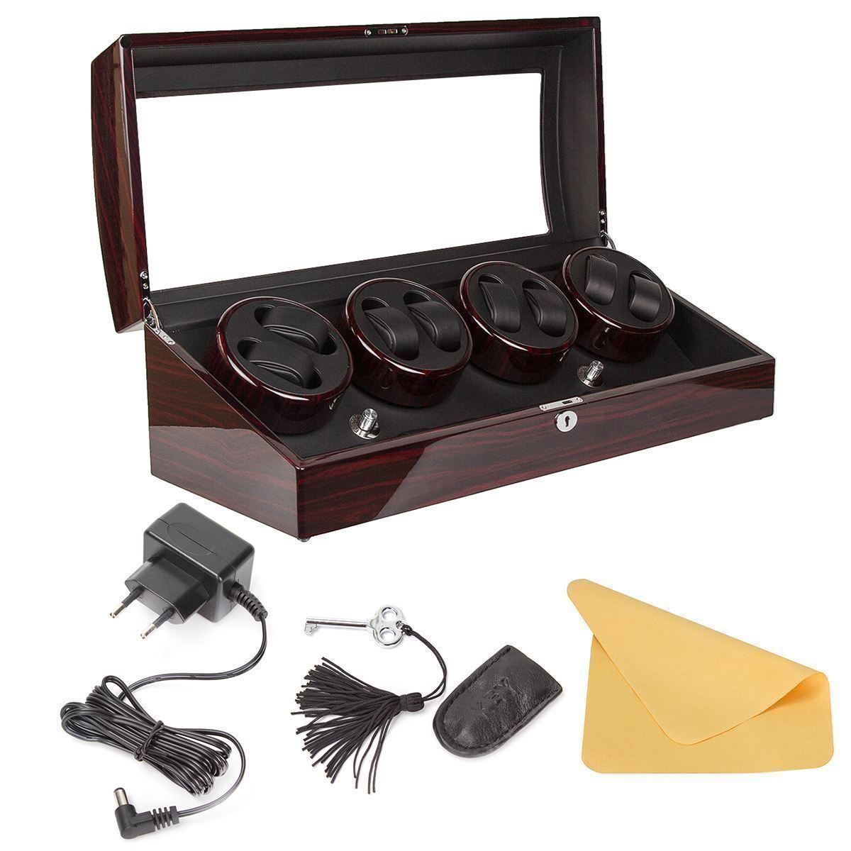 Uhrenboxen: Uhrenbeweger Uhrenvitrine 8+9 Pianolack – Neu (gemäss Beschreibung) aus Thun von Newnewshop 6