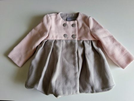 Manteau bébé fille TAHTARI Baby rose/gris, Taille 3 mois