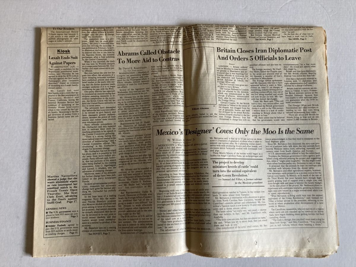 Riviste & Magazine: Herald Tribune June 5, 1987 – Nuovo (secondo la descrizione) da Basel venduto da Imack 2