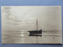 ALTE ANSICHTSKARTE, SCHIFF, KNOCKE-ZOUTE SEGELSCHIFF