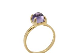 Tiffany Ring Sugar Stacks Picasso Amethyst 18K Gold *S3738