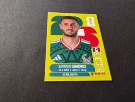 Panini Sticker FIFA Fussball WM 2026 MEX 16 Santiago Gimenez