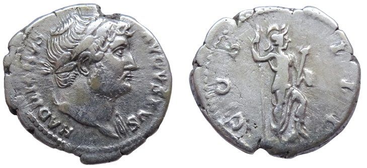 Tutti le monete: HADRIAN silver denarius (124-128 AD) – Usato da La Sarraz venduto da classicworldcoins