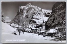 Grindelwald, Kirche mit Wetterhorn