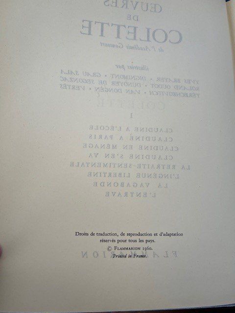Libri: Oeuvres de Colette - 3 volumes – Usato da Gland venduto da chr_h8qc 3