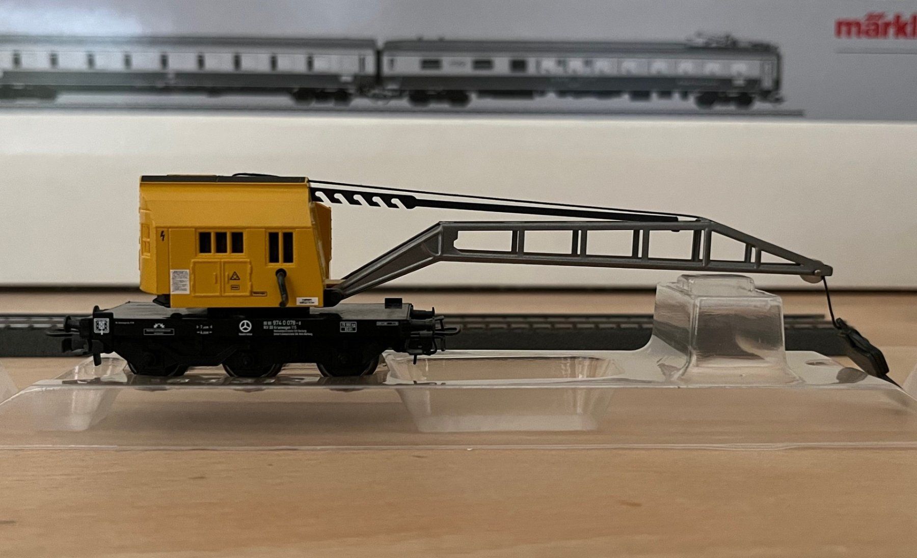 Märklin Modellini di ferrovie: Märklin Hobby - Kranwagen – Usato da Winterthur venduto da dond1