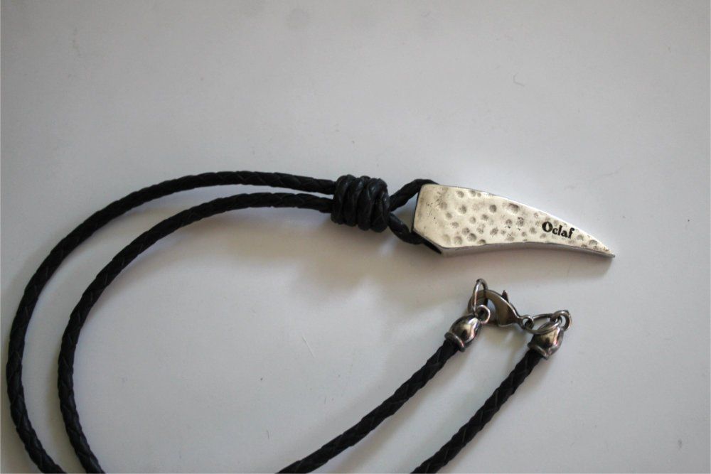 Catenine: OCLAF - Halskette - Schmuck Silber & Lederband – Usato da Weggis venduto da Mylemontree 2