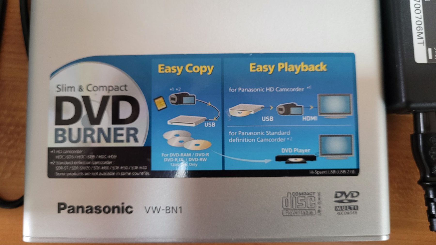 Panasonic Aufnahmegeräte: Panasonic DVD-Brenner VW-BN1 – Gebraucht aus Rorschacherberg von weinhalde