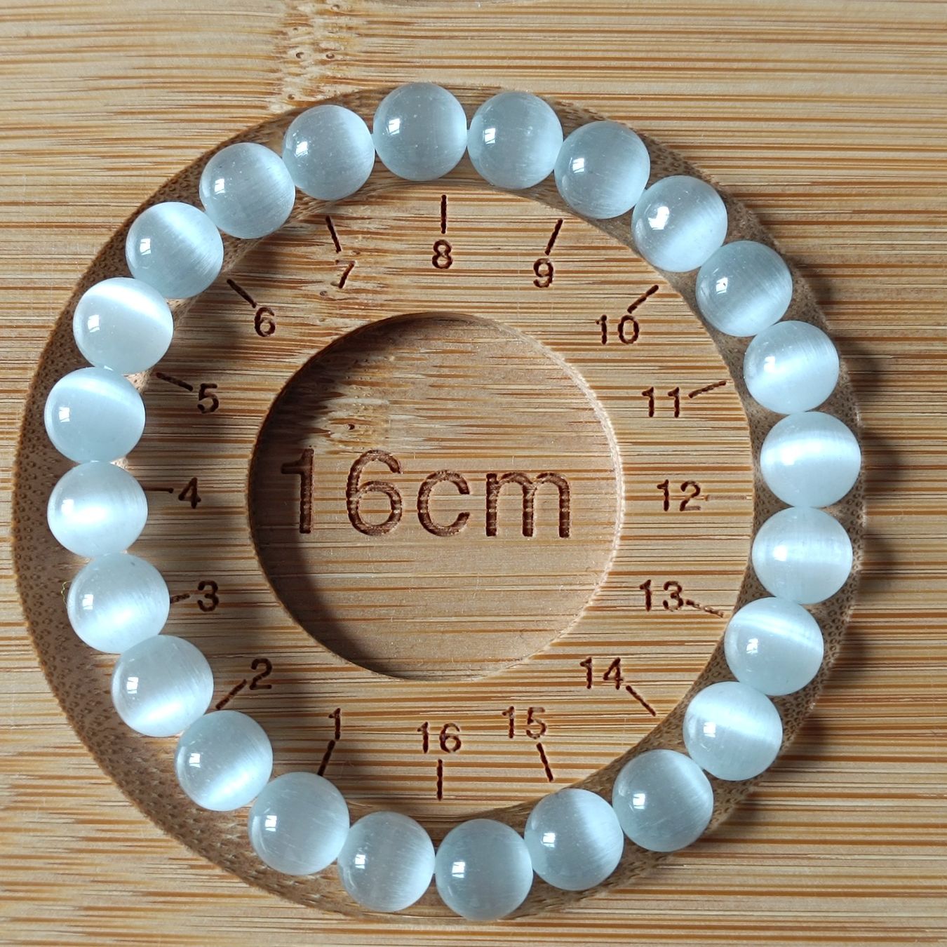 Bracciali & Braccialetti: Selenit Armband Mineralien Stein – Nuovo (secondo la descrizione) da Altdorf SH venduto da Dossenbach