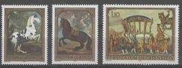 Liechtenstein 1978 Gemälde. goldener Wagen Nr.  655-657**