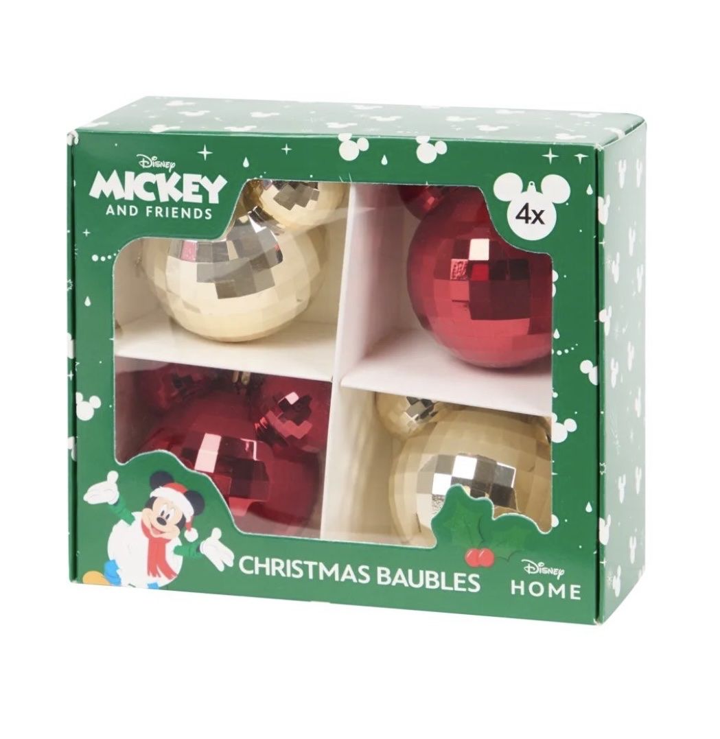 Disney Alle Dekorationen: Disney Weihnachtskugeln 4stk. – Neu und originalverpackt aus Allschwil von Collector.Shop.Swizz