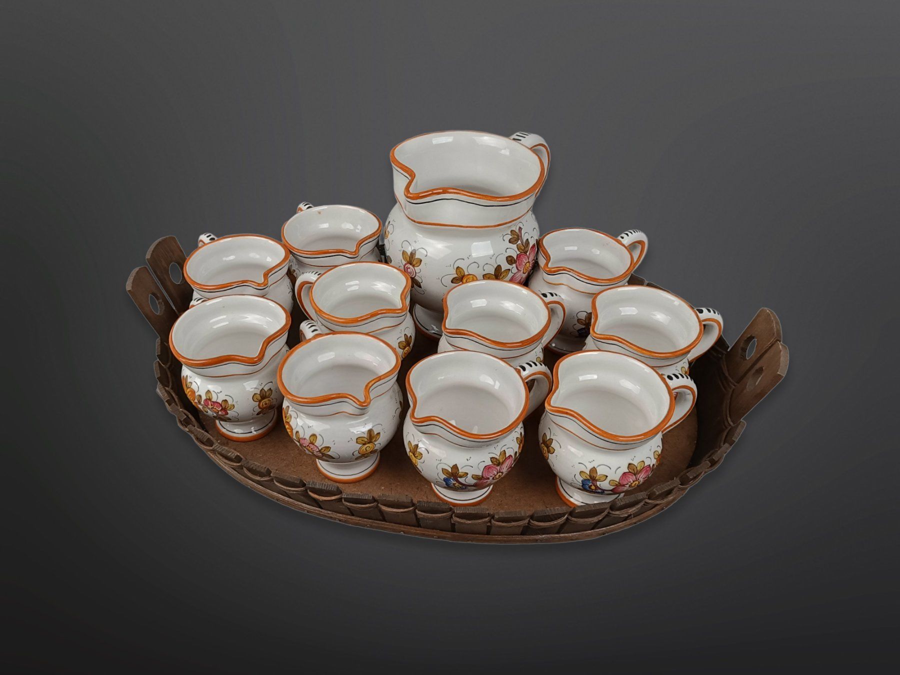 Set di piatti: Boccalino ticinese-Set im Korb 11-teilig – Usato da Suhr venduto da Restwert_Suhr