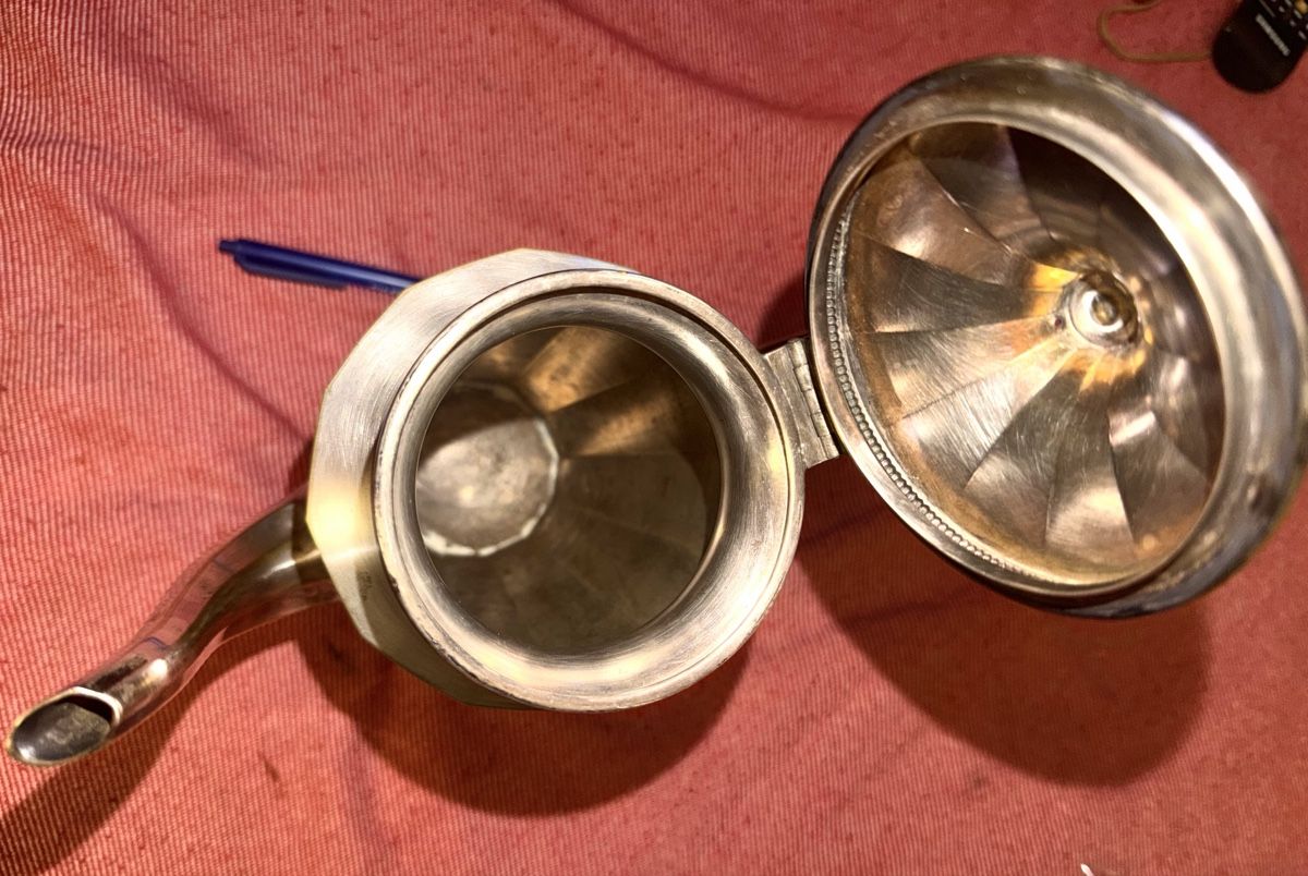 Teekannen: Vintage ART DECO Teekanne versilbert – Gebraucht aus Seewen SZ von feu_9nvh 2
