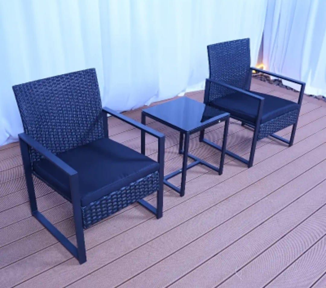 Tischset: 3-teiliges Rattan Bistro-Set – Neu und originalverpackt aus Hochdorf von b1.p 3