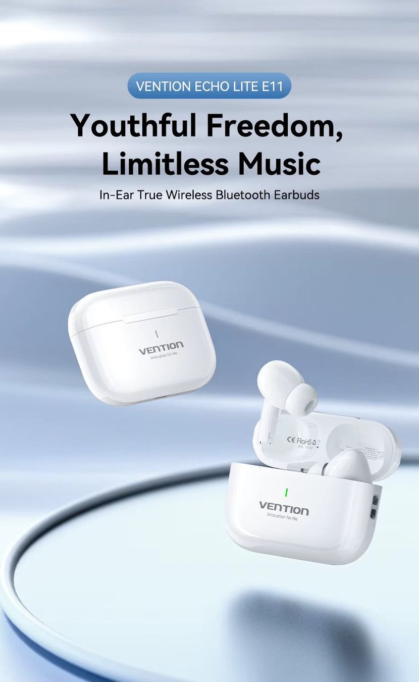 Cuffie: ECHO LITE E11 Bluetooth 5.4 Kopfhörer – True Wireless | HiFi – Nuovo e nell'imballaggio originale da Winterthur venduto da SwissTechStore 1