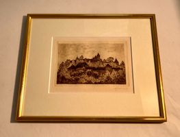 Radierung von Burgdorf ca. 1920, von Alfred Gloor