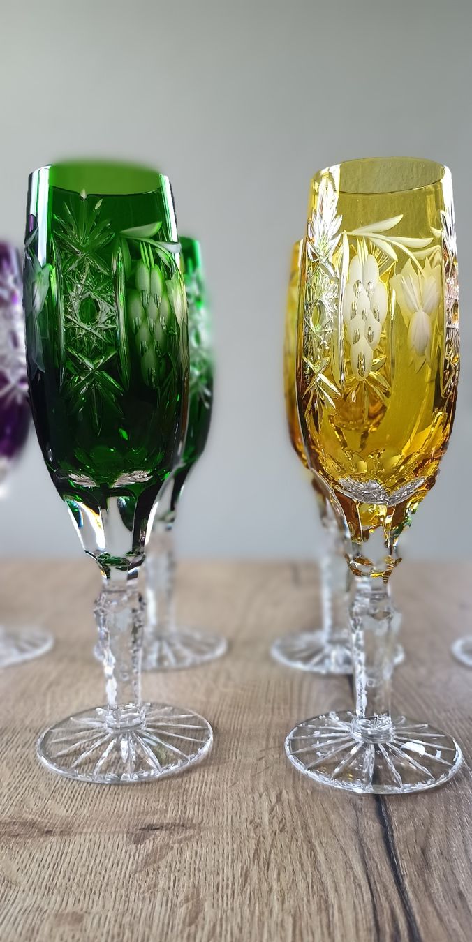 Bicchieri: 8 Ajka Bleikristall Champagnergläser – Nuovo (secondo la descrizione) da Alpnach Dorf venduto da jkp_k62jg 1