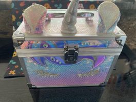 Schmuckkoffer Einhorn Mädchen Glitzer Pailletten NEU