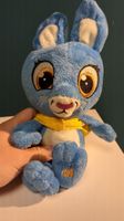 Süsser blauer Stoffhase mit gelbem Halstuch sucht Dich!