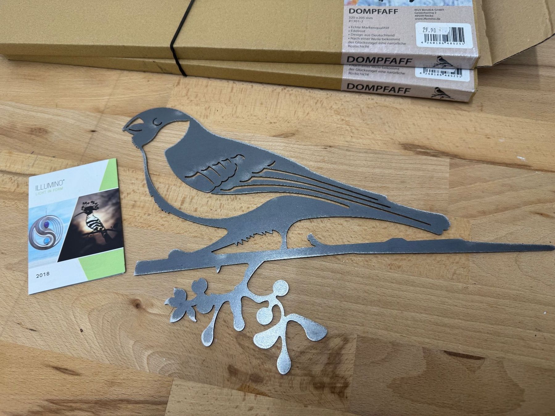 Tutte le decorazioni: Gartendeko Dompfaff aus Metall, Edelrost Optik, Neu! – Nuovo (secondo la descrizione) da Holziken venduto da brockolino 2