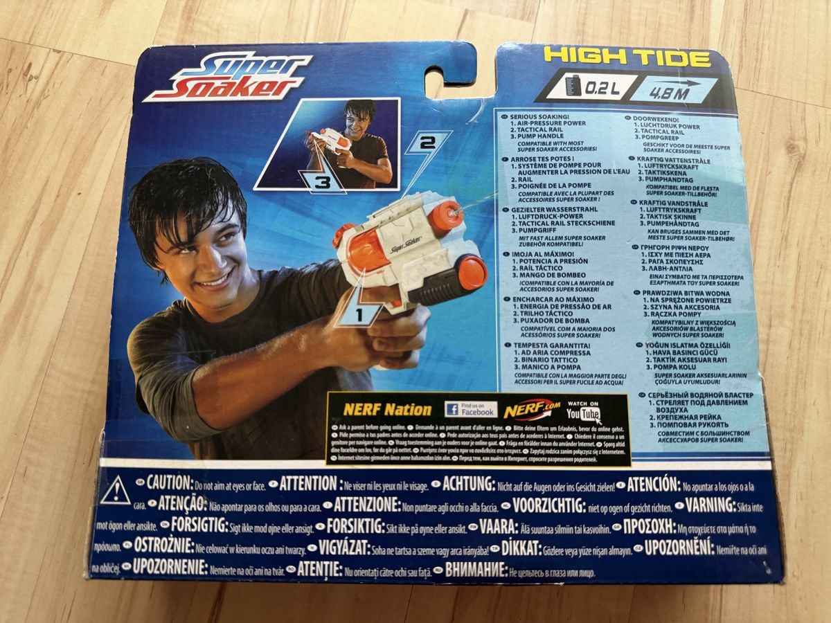 Nerf Spielzeuge: Nerf Wasserpistole Super Soaker High Tide – Neu und originalverpackt aus Birsfelden von Stoepsi_11 1