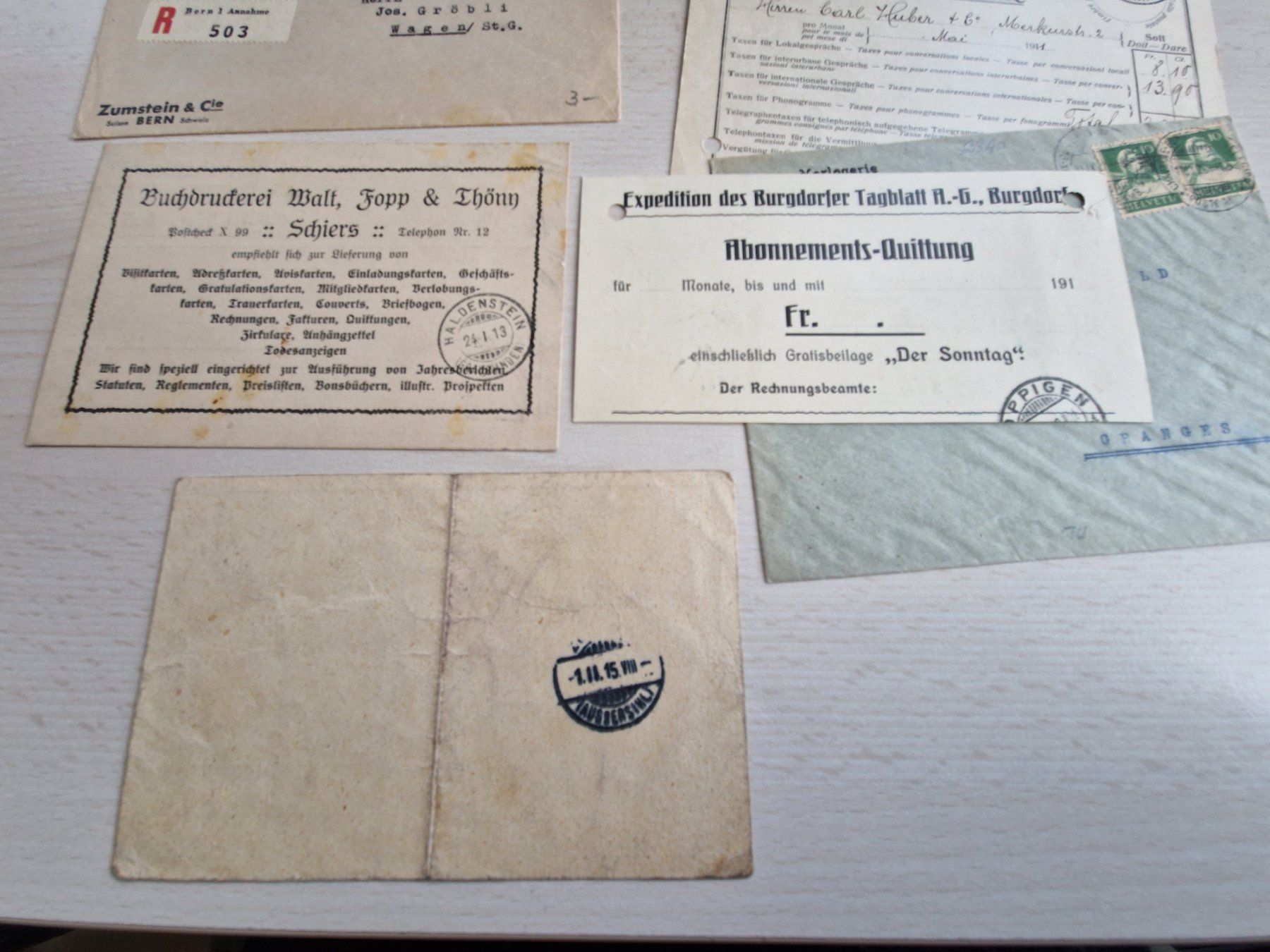 Tous les timbres: Fundgrube CH, Postkarten und Sonstiges, ab 1.- – D'occasion à Burgdorf par Glossy01 4