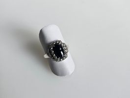 Ring aus Silber mit Onix Grösse 52