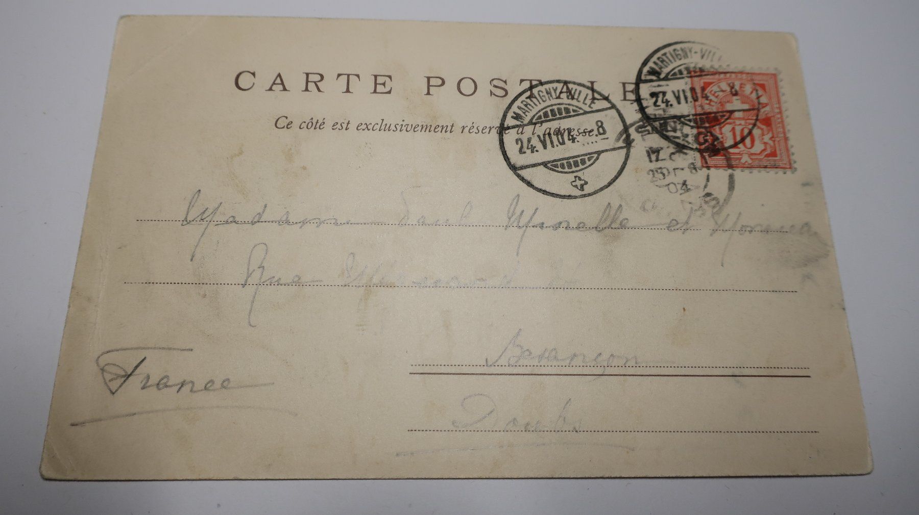 Cartoline postali: Vue général de Trient  1904 – Usato da Cormoret venduto da Pascalll2001 4