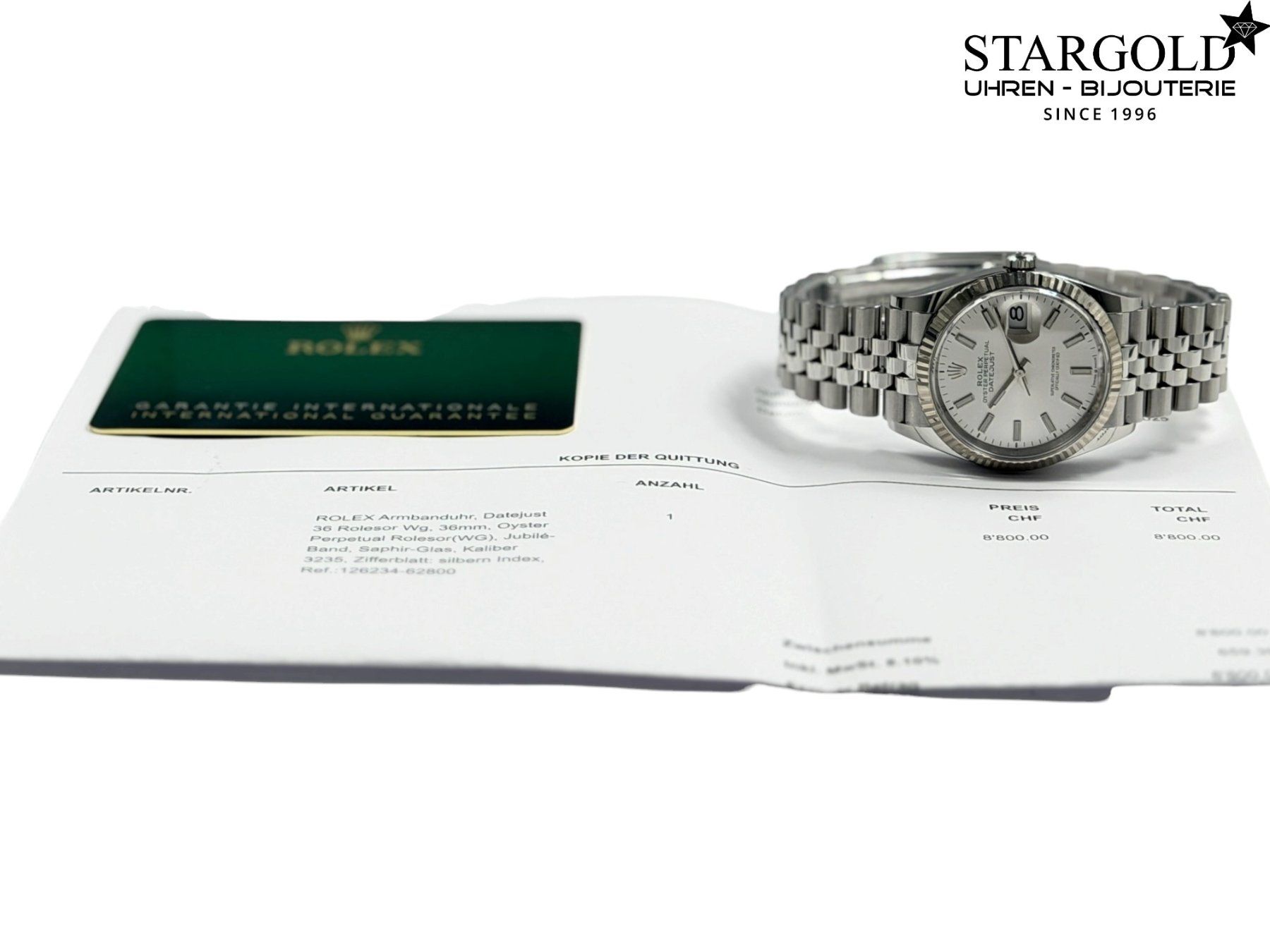 Rolex Orologi: Rolex Datejust 36 - 126234 – Usato da Zürich venduto da Stargold-Uhren 8