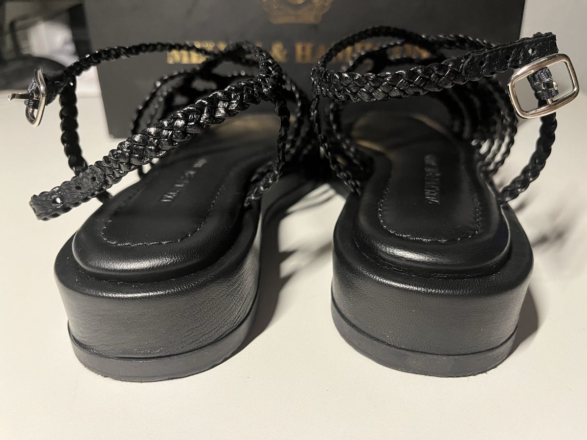 Damenschuhe: Melvin & Hamilton Black Braided Platform Sandals - Size 36 – Neu (gemäss Beschreibung) aus Thalwil von dia_kgx8 7