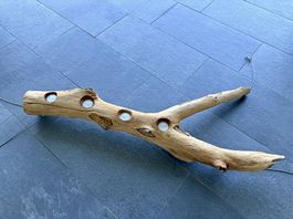 Lampadario in legno fatto a mano 