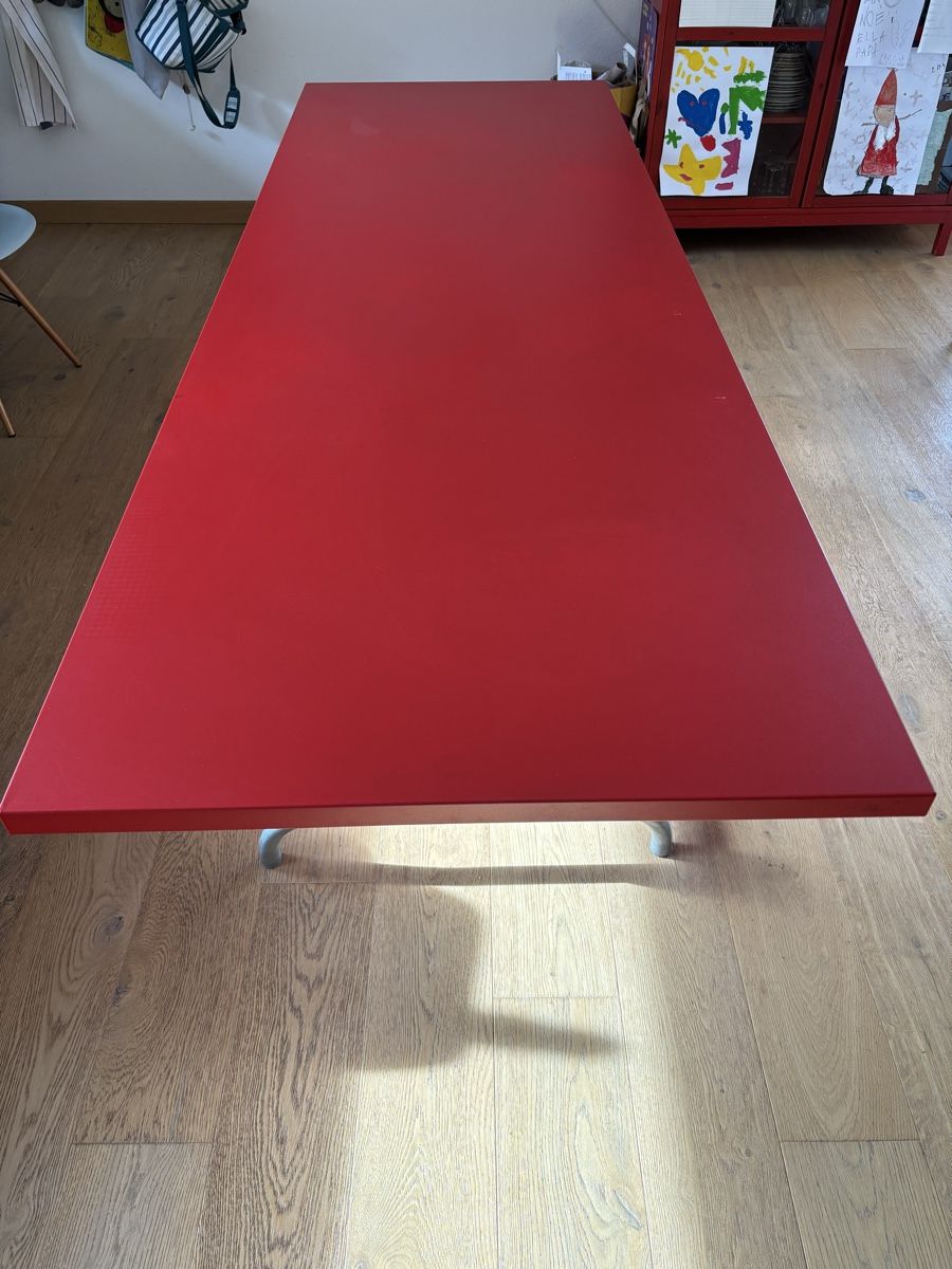 Schaffner Tavoli: Tavolo Schaffner rosso 240x80 – Usato da Gordevio venduto da sasmuele1092
