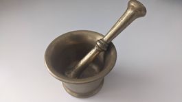 Mortier et Pilon en Laiton - Mörser mit Stössel Messing