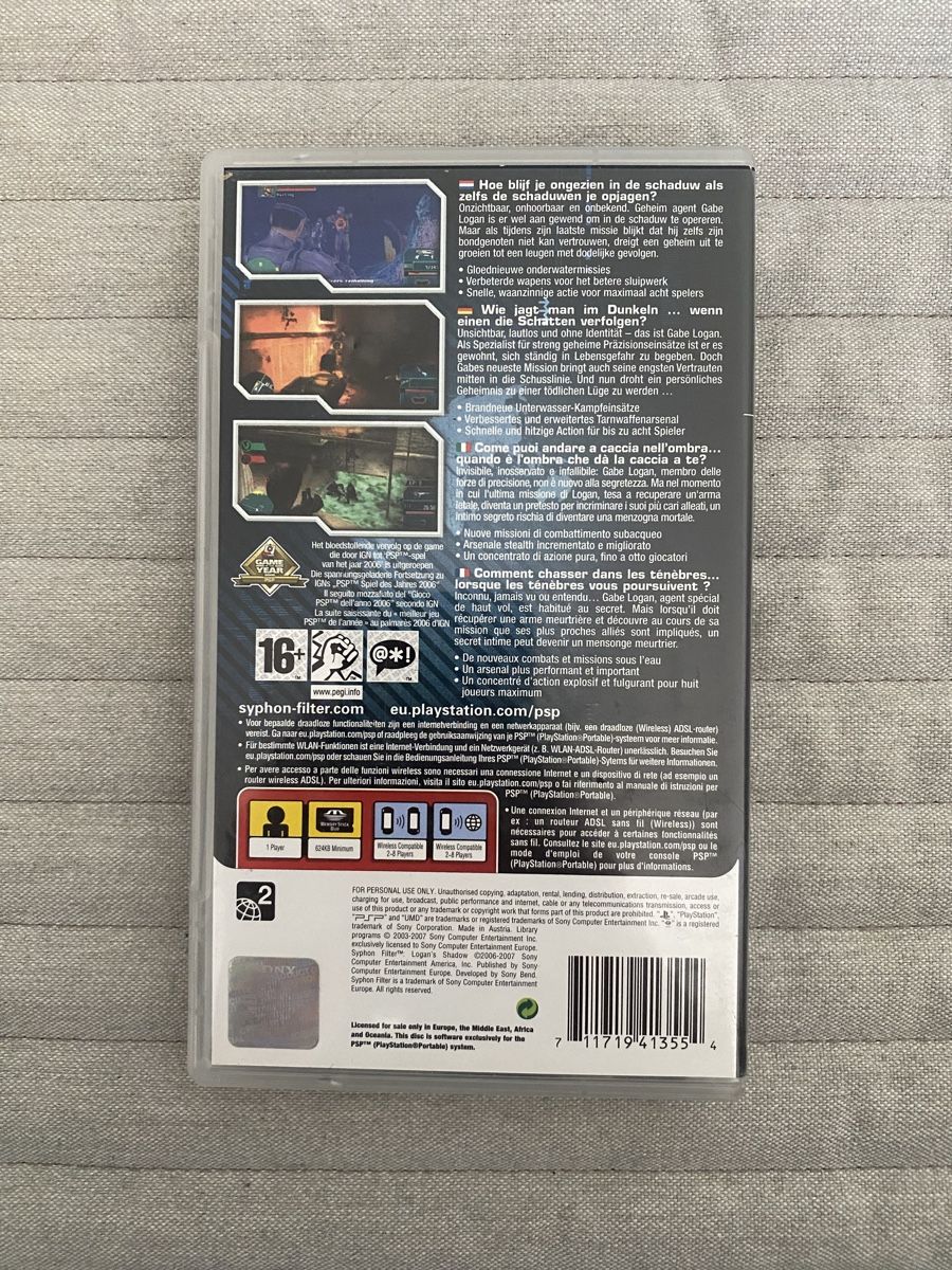 Sony Giochi: Syphon Filter: Logan's Shadow für PSP – Usato da Thunstetten venduto da Virus_33 2