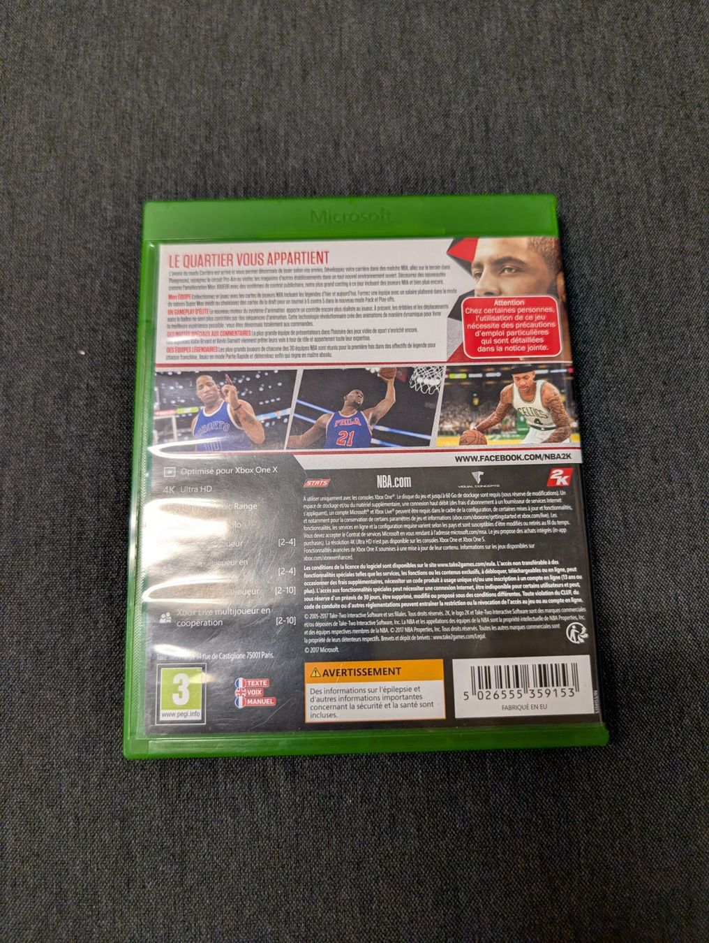 Giochi: NBA 2K18 Microsoft Xbox Series x / one – Usato da Giubiasco venduto da Ticinerd 1