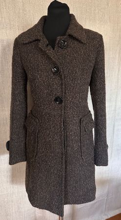 Eleganter Übergangsmantel v. Natural Gr. XS/S mit Wollanteil