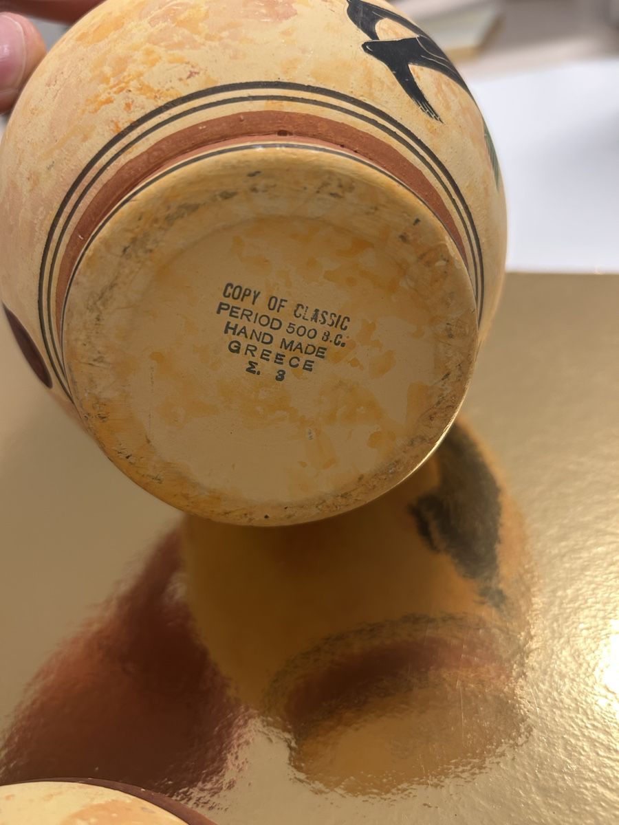 Tutte le decorazioni: Vase et ravier grecque copie officielle – Usato da Crissier venduto da AtelierDeuxSantos 3