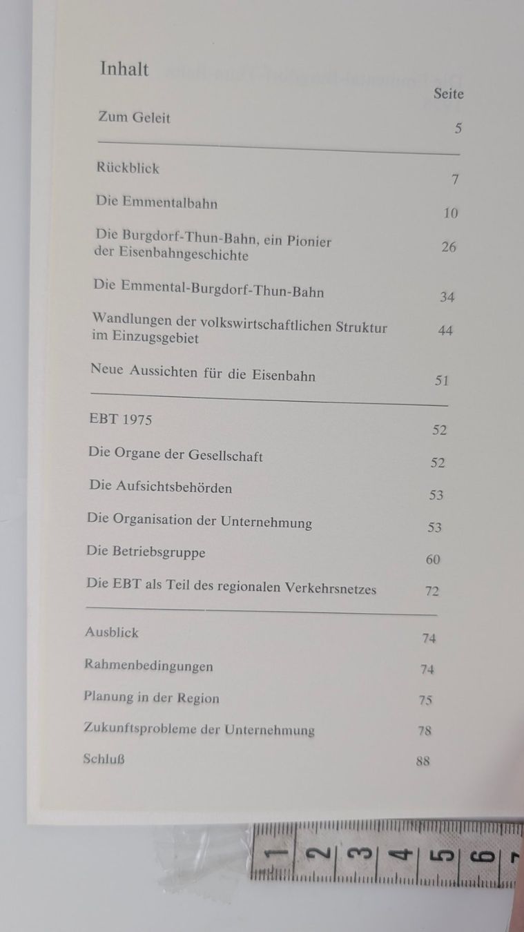 Libri: Die Emmental-Burgdorf-Thun-Bahn 1975. – Usato da Zürich venduto da axolottchen 4