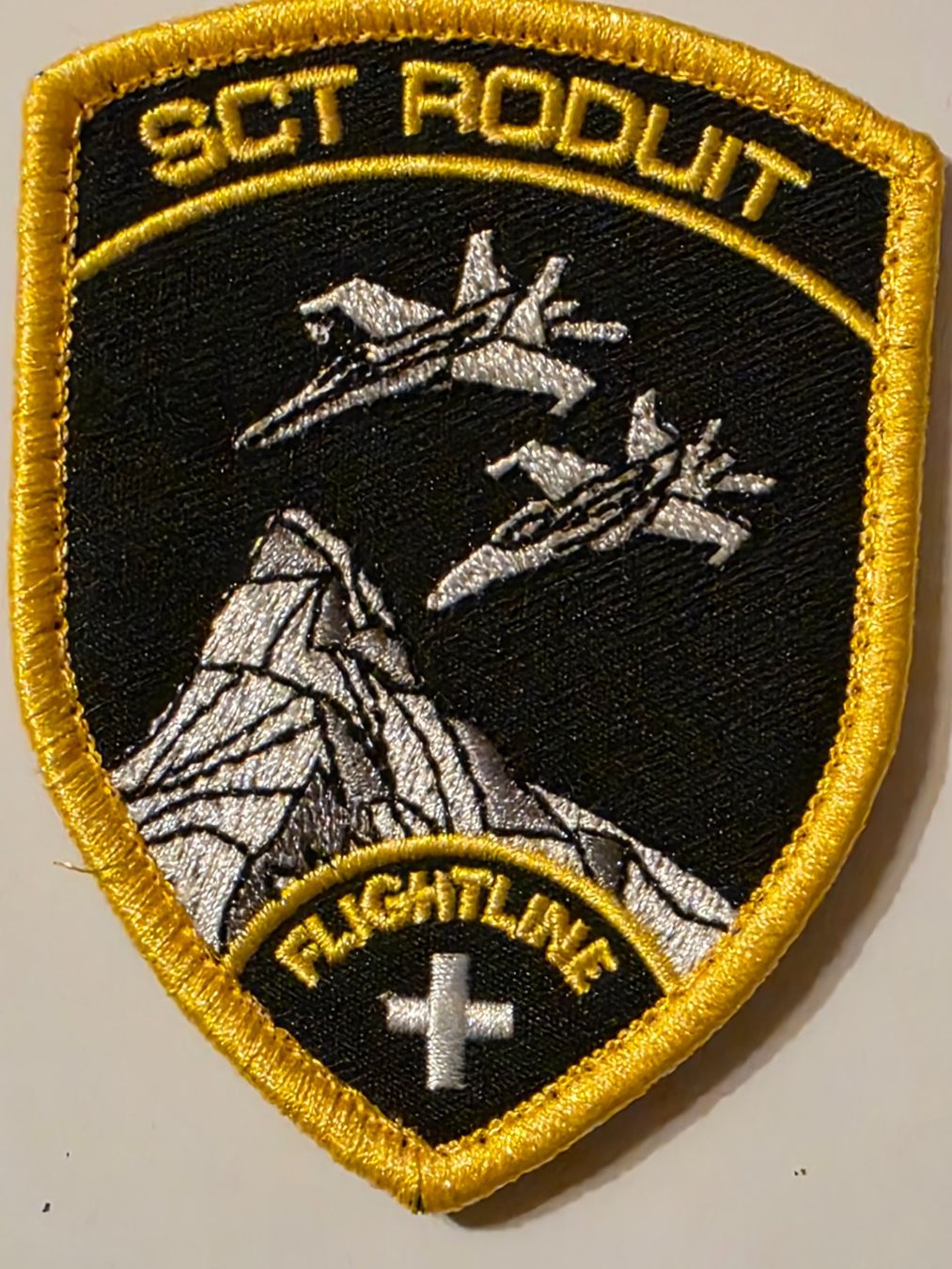Schweizer Armee Plaketten & Abzeichen: Luftwaffe Badge Sect Roduit Original neu Klett – Neu (gemäss Beschreibung) aus Nyon von freetoys08