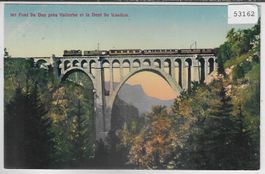 Pont du Day pres Vallorbe - Chemin de fer - Bahn - Litho