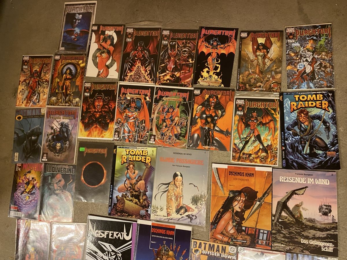 Fumetti: 44 Comics (Batman, tomb raider, purgatori, wolverine – Usato da St.Gallen venduto da Lorcanolium 2