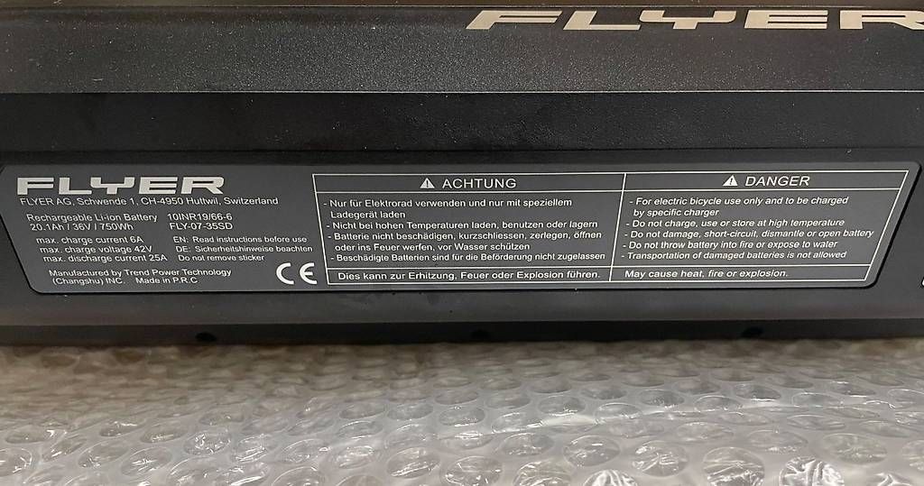 Flyer Batterie: Flyer Akku SIB 2.0 750 WH – Nuovo e nell'imballaggio originale da Aarau venduto da Noah148 1